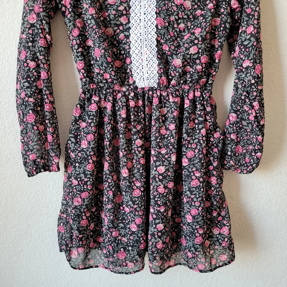 The Children's Place Girls Pink Floral Dress Size 10